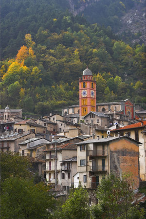  Houses of poor small city in mountainsの写真素材