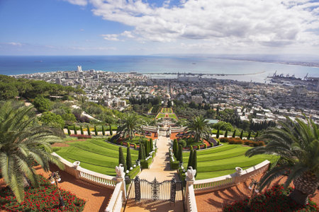  Landscape -  Haifa and Mediterranean seaの写真素材