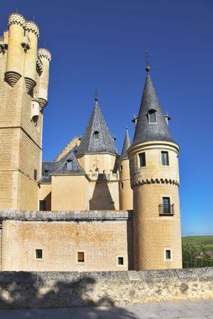 Ancient picturesque palace of the Spanish kings in Segovia の写真素材