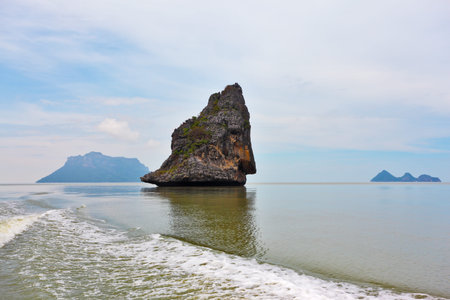 The well-known island-rock Monkey Sawasdee Island in the Thai gulf