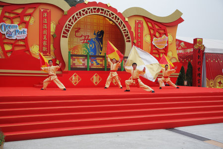 HONG KONG - JANUAR 24: Beautiful scenes of the national epos January 24, 2009 in Hong Kong, China. This was in concert in the Chinese New Year
のeditorial素材