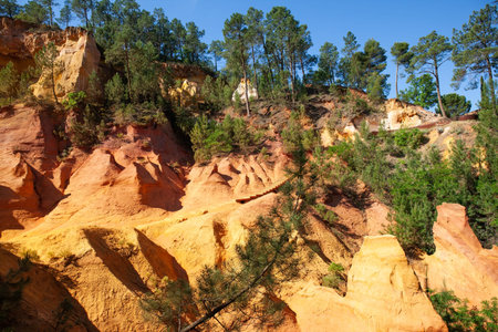 Travel to fabulous sunny Provence. France, the village of Roussillon. Walk along the most beautiful...