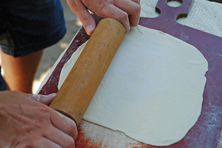 Traditional wheat Armenian lavash bread. Lavash is not just flatbread, it is part of history and culture, and it has its own legend.の写真素材