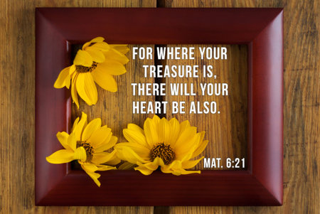 Bible quotes on blurred nature background. Card with text sign for believers. Inspirational thoughts...