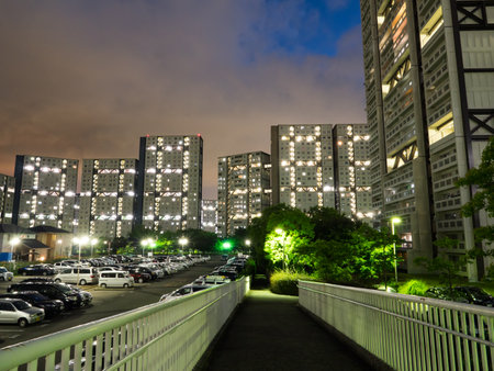 Japanese housing complexのeditorial素材