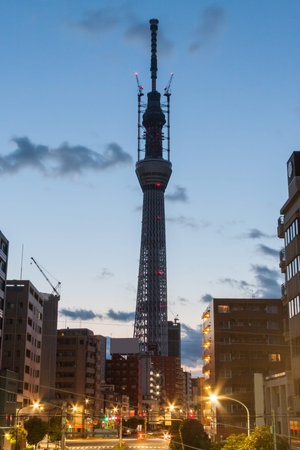 Under Tokyo Sky Tree construction