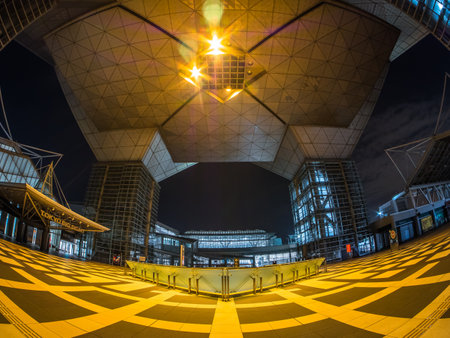 Tokyo big site Night Viewのeditorial素材