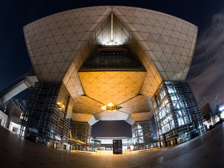 Tokyo big site Night Viewのeditorial素材