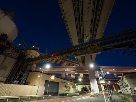 Rainbow Bridge in Japanの写真素材
