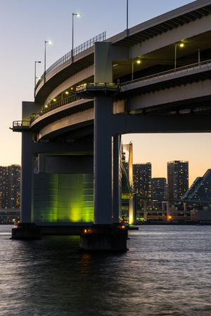 Rainbow Bridge in Japanの写真素材