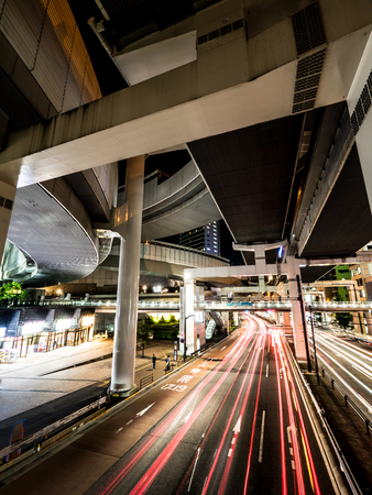 Junction in Japan Night viewの写真素材