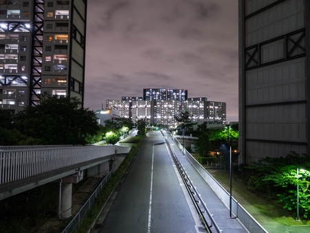 Housing complex Night Viewの写真素材