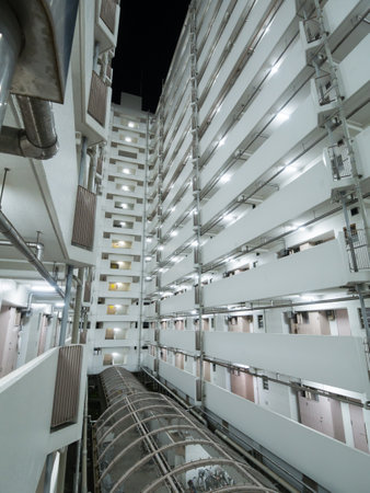 Housing complex Night Viewのeditorial素材
