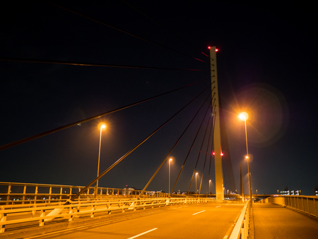 Bridge in Japan Night viewの写真素材