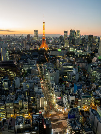 Evening landscapeのeditorial素材