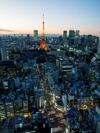 Evening landscapeのeditorial素材