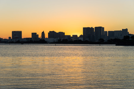 Evening landscapeの写真素材