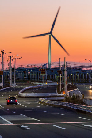 Evening landscapeのeditorial素材