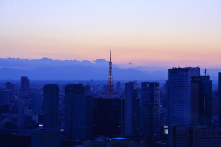 Evening landscapeのeditorial素材