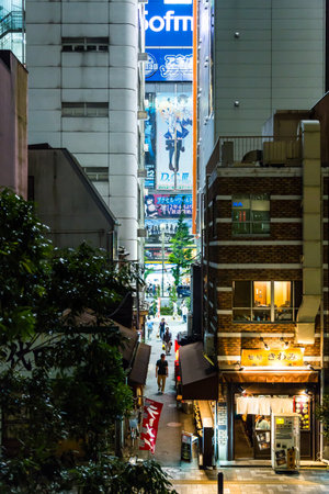 Tokyo Akihabara night viewのeditorial素材