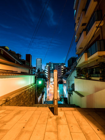 Japan Kanda Myojin night viewのeditorial素材