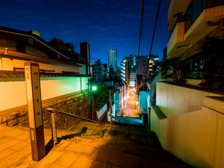 Japan Kanda Myojin night view