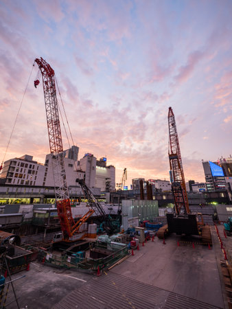 Tokyo shibuya landscapeのeditorial素材