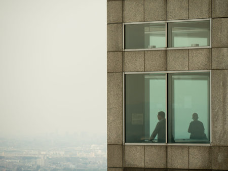 Observation room in Japanのeditorial素材