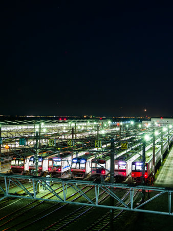 Vehicle base Night viewのeditorial素材
