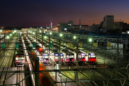 Vehicle base Night viewのeditorial素材