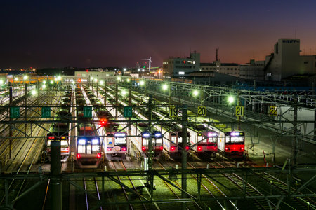 Vehicle base Night viewのeditorial素材