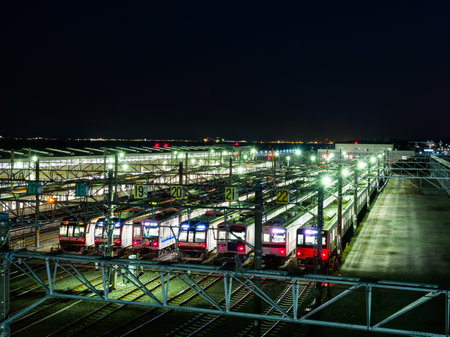 Vehicle base Night viewのeditorial素材