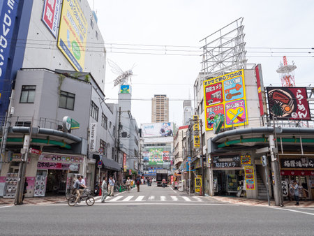 Japanese Osaka landscapeのeditorial素材