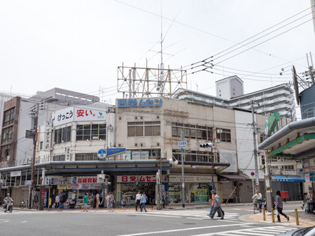Japanese Osaka landscapeのeditorial素材