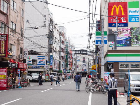 Japanese Osaka landscapeのeditorial素材