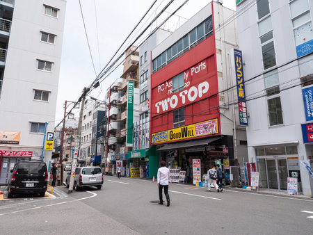 Japanese Osaka landscapeのeditorial素材