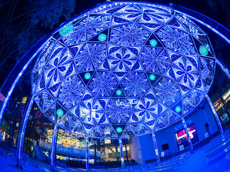 Amusement park in Japan Night view