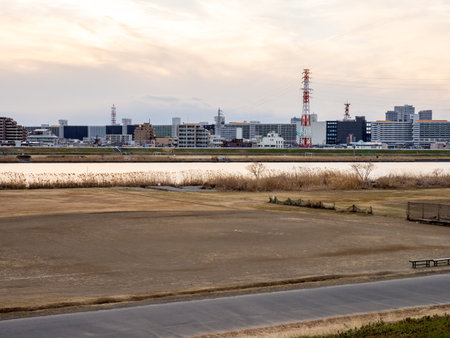Arakawa riverbedのeditorial素材
