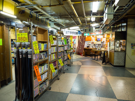 Japan Asakusa Underground shopping centerのeditorial素材