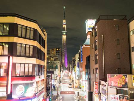 Japan Night viewのeditorial素材