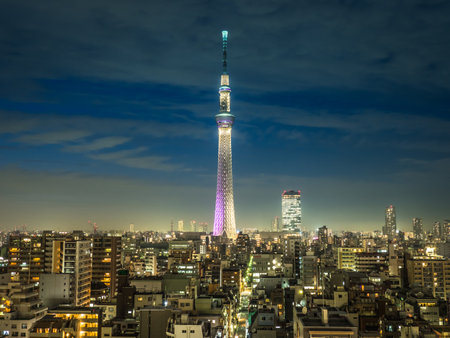 Japan Night viewのeditorial素材