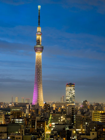 Japan Night viewのeditorial素材