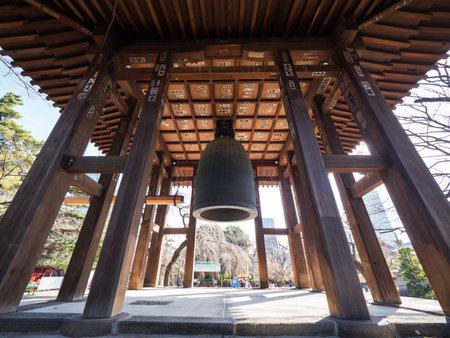 Japanese Temple bellのeditorial素材