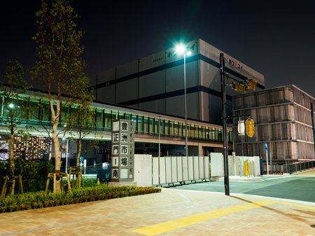 Toyosu Market in japanのeditorial素材