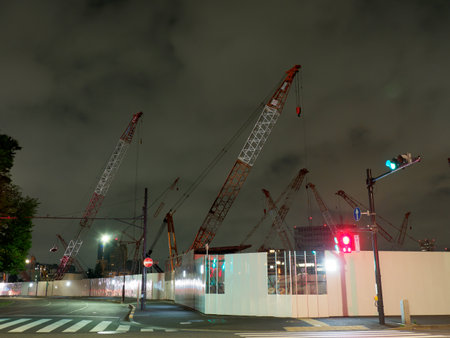 Japan National stadium siteのeditorial素材