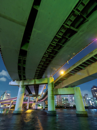 Junction in Japan Night viewの写真素材