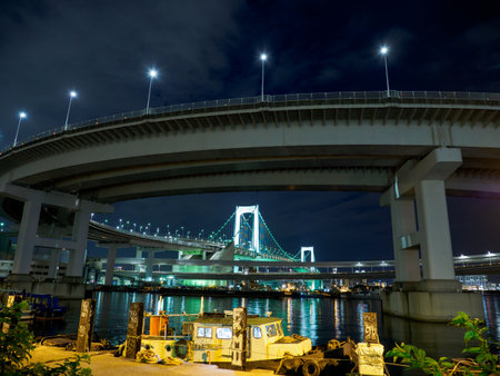 Rainbow Bridge in Japanのeditorial素材
