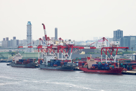 Harbor in Japan Tokyoの写真素材