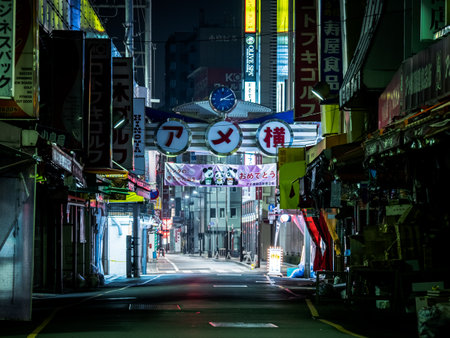 Ameyoko Shopping Street, Tokyo Japanのeditorial素材