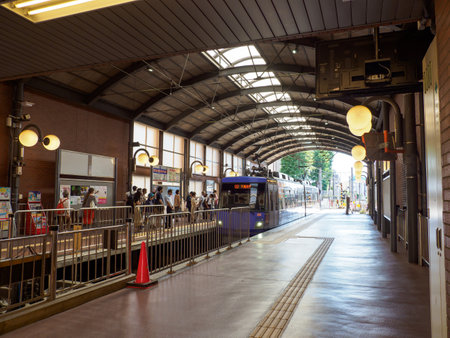 Tram in Japan, Tokyoのeditorial素材